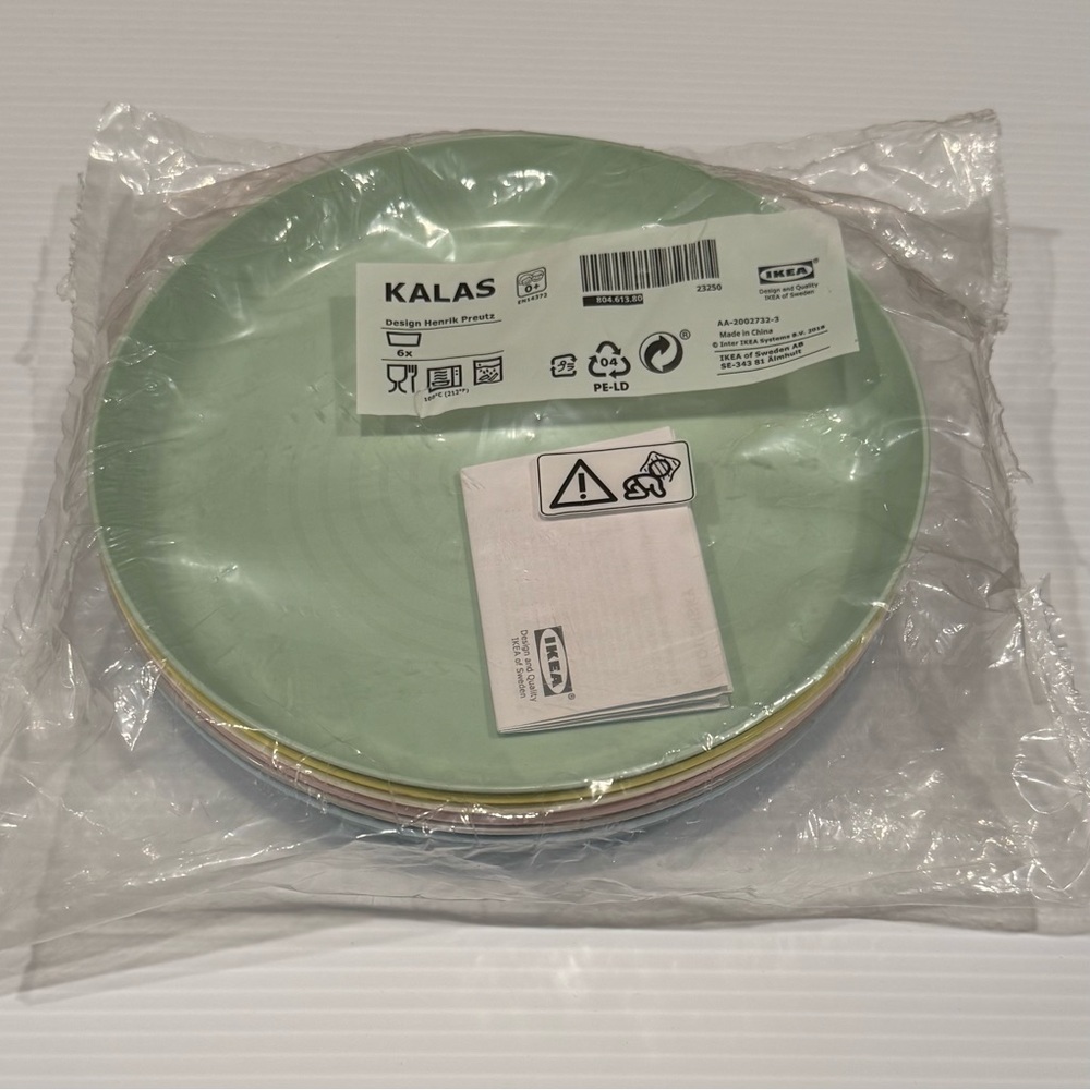IKEA KALAS Assorted Color Plates